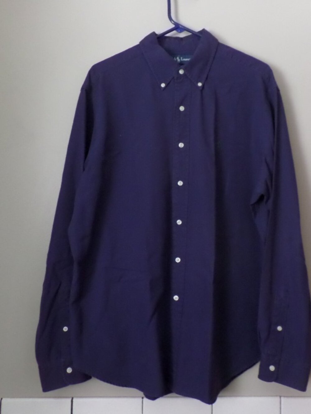 Polo Ralph Lauren Deep Purple Long Sleeve Cotton Sport Shirt – Size XL